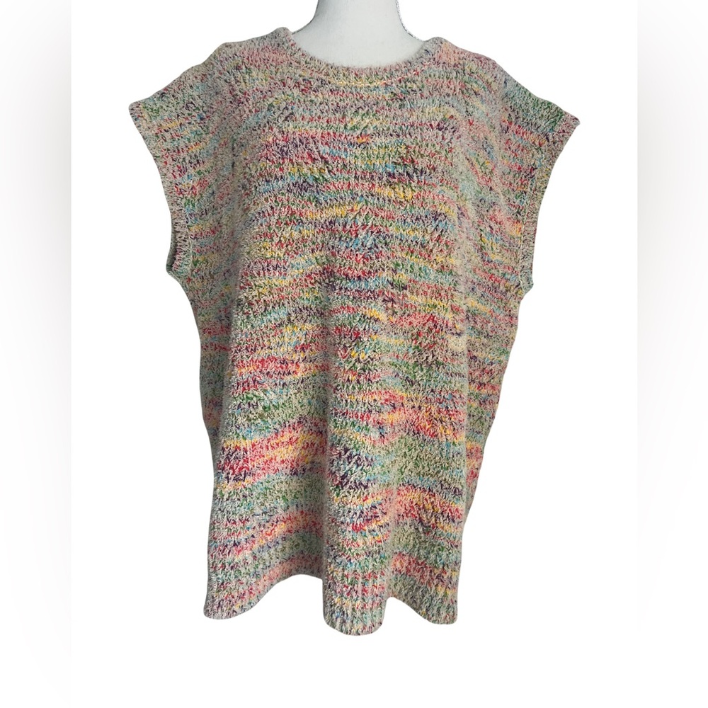 Coldwater Creek Colorful Knit Sleeveless Sweater